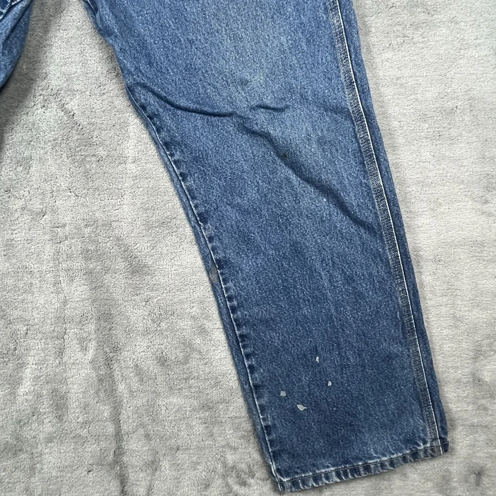 Wrangler RIGGS WorkWear Denim Mens Blue Jeans Carpenter Size 36x32‎ SEE PICS